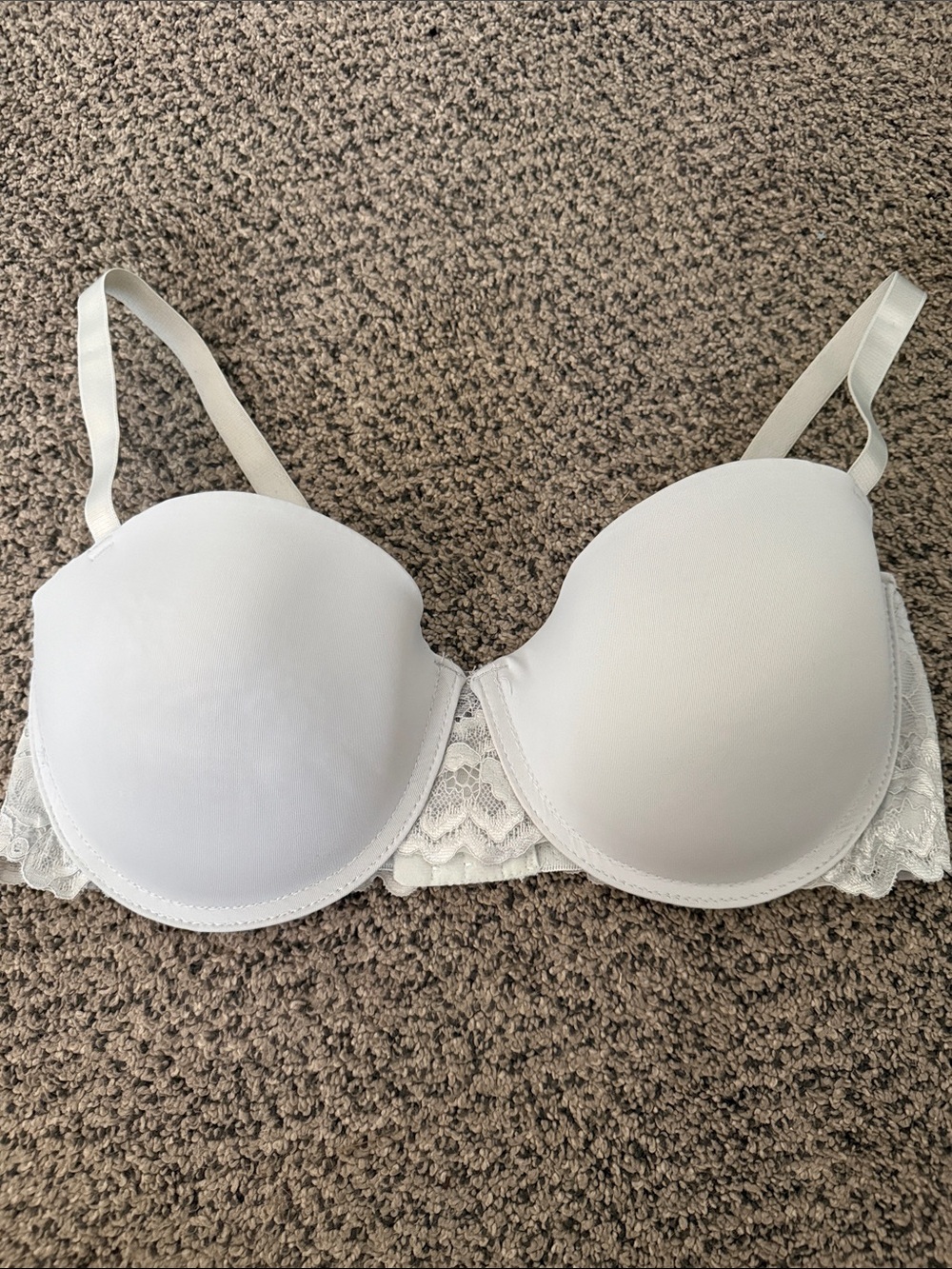 NWOT Everyday Lace-Back T-Shirt Bra in White 36D